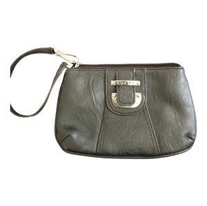 Guess Leather Wristlet Black